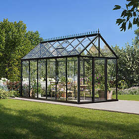 Växthus Oas Senior Victorian Svart, 14,2 M²
