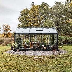 Växthus Oas Senior Victorian Mörkgrön, 14,2 M²
