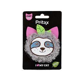 Pritax Sengångarhuvud Kattleksak med Kattmynta 8x10 cm Färggrann & Mjuk