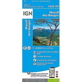 Massif des Bauges 1:25 000