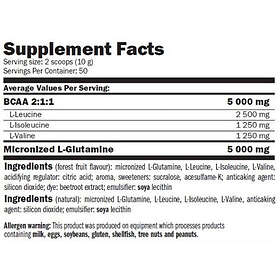 Amix Gutamine/bcaa 300g Fil/pulver Citron