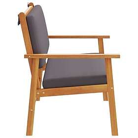 vidaXL Utesofa antrasitt akasietre polyester vannavstøtende 4106582