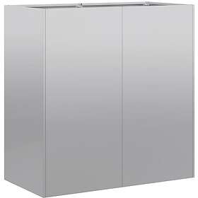 vidaXL Planteringskärl 80x40x80 cm galvaniserat stål