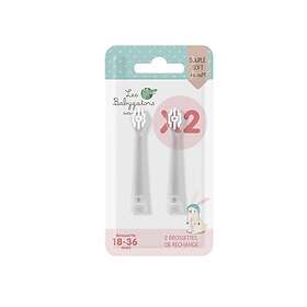 Les Babygators Borsthuvud Refill 18-36 Månader 2-pack