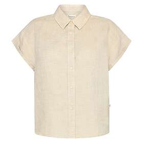 Knowledge Cotton Aster Fold Up Short Sleeve Linen Shirt (Dam)