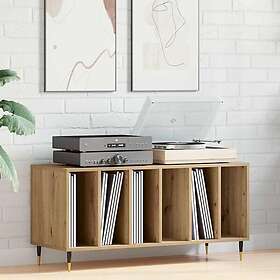 vidaXL Skivskåp Artisan ek Konstruerat trä, metall 100 x 38 x 48 cm