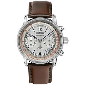 Zeppelin 86145 Los Angeles Silverfärgad/Läder Ø42 mm