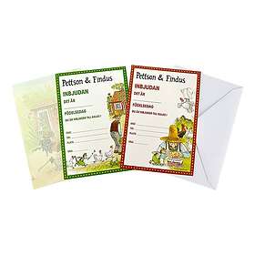 Inbjudningskort Pettson & Findus 8-pack