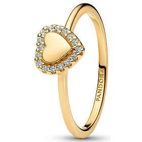 Pandora Timeless gold-plated engravable heartring 163801C01-50