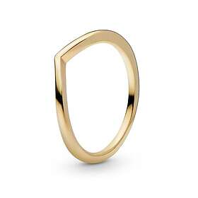 Pandora Polished Wishbone ring Gold Plated 168742C00-56