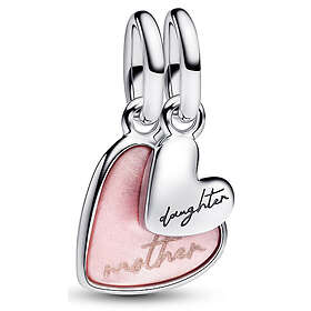 Pandora Moments pink pearl heart charm 793766C01