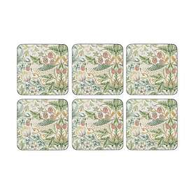 Pimpernel Strawberry Thief glasunderlägg 6-pack 