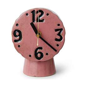 HKliving Retro keramikklocka 16,2 cm Pink