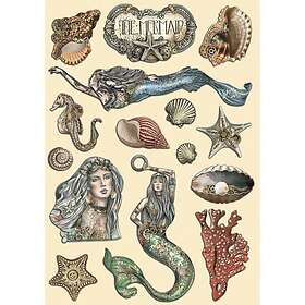 Stamperia Colored Wooden Shapes A5 Songs of the Sea The Mermaid