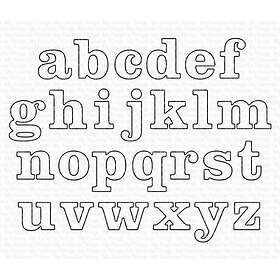 My Favorite Things Dies Alfabet Höjd 20 mm Modern Serif