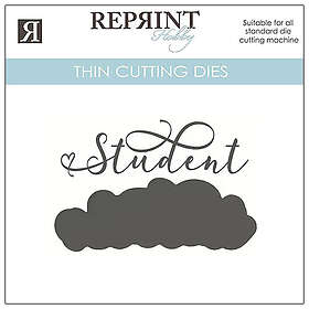 Reprint Dies Student Med Bakgrund 84 x 32 mm