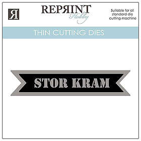 Reprint Dies Stor Kram Med Tag- 21 x 100 mm