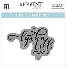 Reprint Dies Lycka Till Med Bakgrund 45 x 65 mm