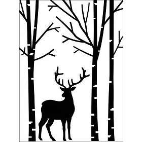Vaessen Creative Embossing Folder A6 Deer In Forest