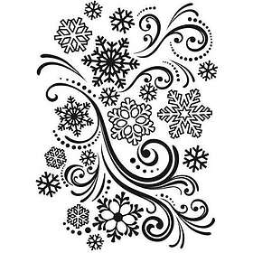 Vaessen Creative Embossing Folder A6 Snowflake Swirl