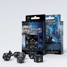 Q-workshop Classic RPG Dice Set: Black & White (7)