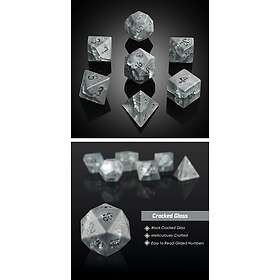 Dice Habit Glass Set Cracked Glass Zircon (7)