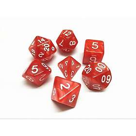 HD Dice Red/White Pearl (7-Die set)