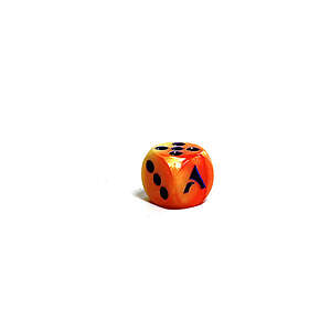 Alphaspel : D6 Dice 12mm Yellow/Blue (1)