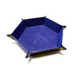 Alphaspel : Hexagon Dice Tray Dragonskin Dark Blue