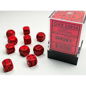 Chessex Gaming Opaque: Red/black (36-dice set)