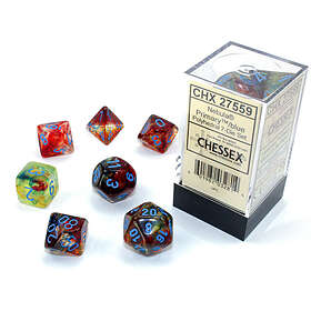 Chessex Gaming Nebula™ Primary™/blue Luminary (7-Die set)