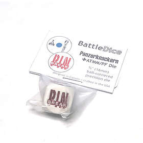 BattleSchool BattleDice 16mm Panzerknackern White (1 st)