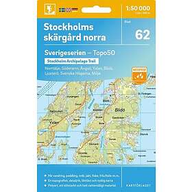 62 Stockholms Skärgård norra Sverigeserien Topo50
