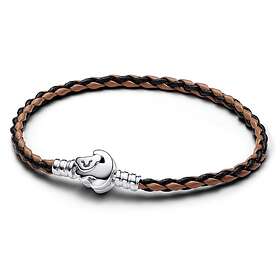 Pandora Disney x The Lion King Clasp Sterling silver brunt läderarmband 593361C01-S3