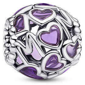 Pandora Moments purple heartcharm 793772C01