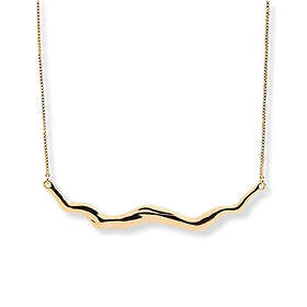 Crest Sparv Wave halsband guldpläterad 3230101