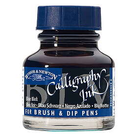 Winsor & Newton Calligraphy Ink, Transparent 30ml Blue Black 034