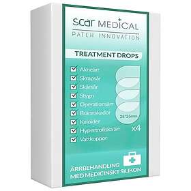 Swedish Solution Ärrplåster ScarMedical Droppar 4 st