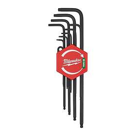 Milwaukee 4932492693 Torxnyckelsats L-formad, 9 delar