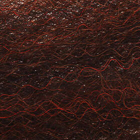 Hareline Strung Fuzzy Fiber Rusty Brown