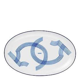 Royal Copenhagen Motif oval tallrik 23,5 cm blå/vit