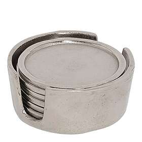 Dorre Glasunderlägg 9 cm Silver