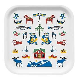 Citronelles Sweden Traditions Bricka 32x32 cm Multi
