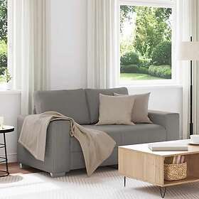 vidaXL Loveseat soffa ljusgrå 120 cm manchestertyg 4105193