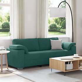 vidaXL 3-sits soffa mörkgrön 178 cm tyg 4105242