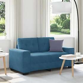 vidaXL Soffan Loveseat Blå 120 cm i Sammet 4105119