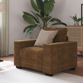 vidaXL Fåtölj Brun 59 cm Konstläder 4105108