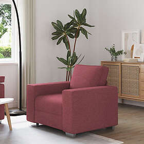 vidaXL Fåtölj Vinröd 59 cm Tyg 4105210
