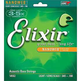 Elixir 15400 Nickel Plated Steel Single Bass NANOWEB Long Scale 100