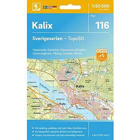 Kartförlaget 116 Kalix Sverigeserien Topo50